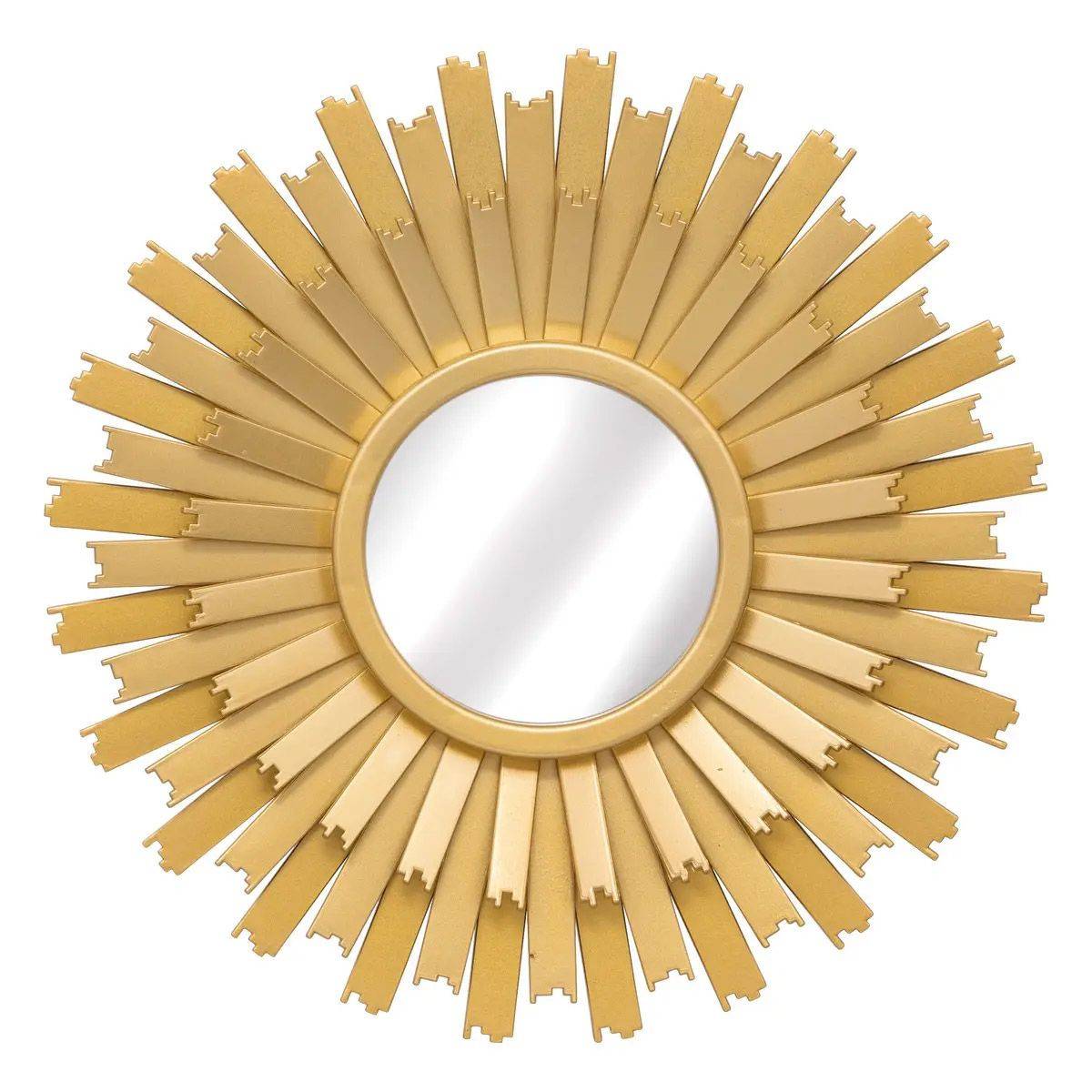 Lot de 3 Miroirs Muraux "Amed" 25cm Or - Image 4