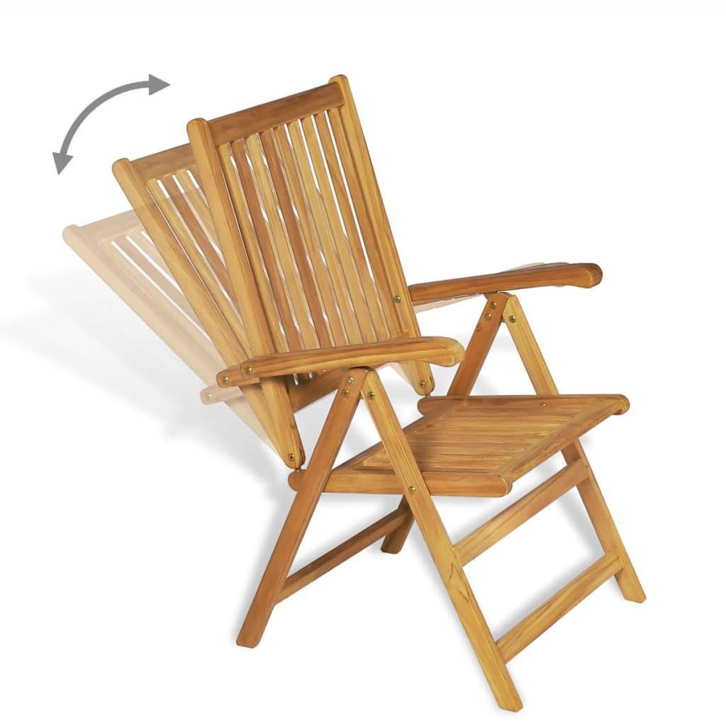 ComfortXL - Ensemble Table et Chaises Jardin 7 Pièces Bois de Teck Massif Résistant Intempéries Repas Convivial Brun – ComfortXL Outdoor Living - Image 8