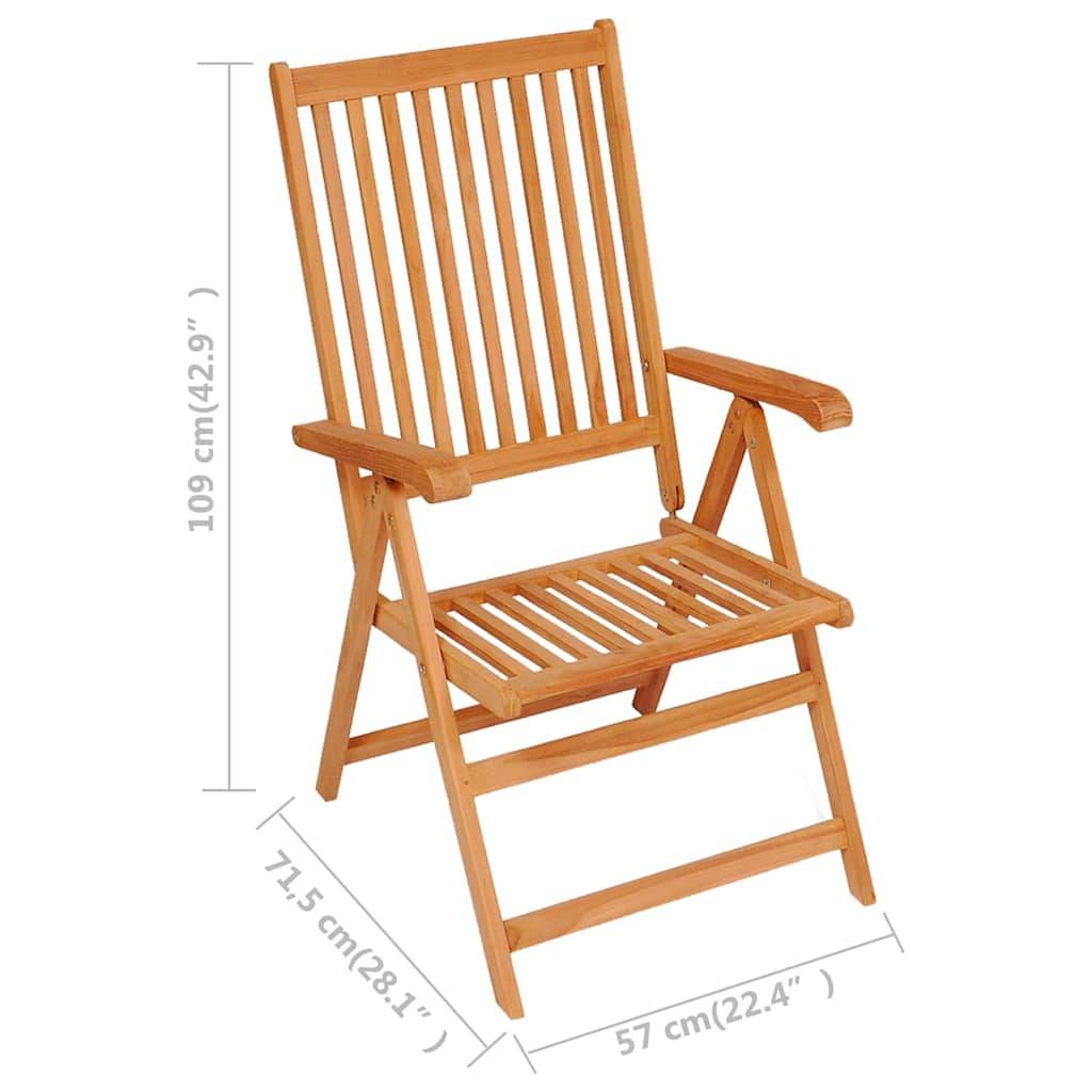 ComfortXL - Ensemble Table et Chaises Jardin 7 Pièces Bois de Teck Massif Résistant Intempéries Repas Convivial Brun – ComfortXL Outdoor Living - Image 10
