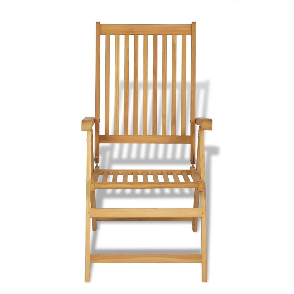 ComfortXL - Ensemble Table et Chaises Jardin 7 Pièces Bois de Teck Massif Résistant Intempéries Repas Convivial Brun – ComfortXL Outdoor Living - Image 7