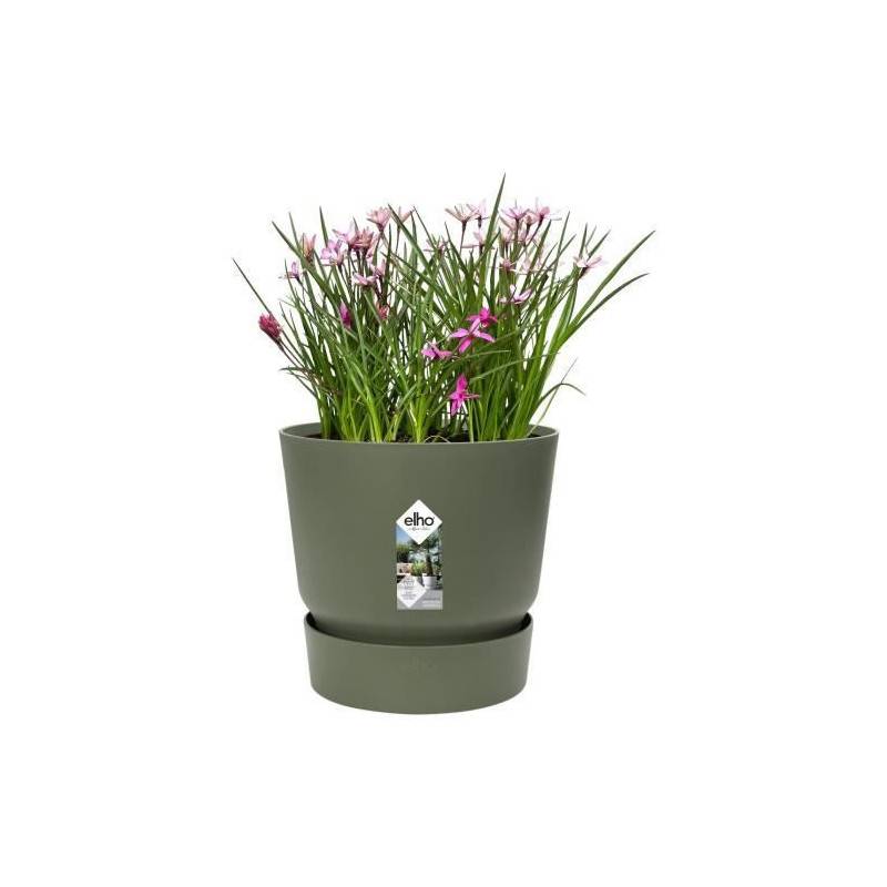 Elho - Elho Pot De Fleurs Rond Greenville 47 - Exterieur - O 47 X H 44,1 Cm - Vert Feuille - Image 3