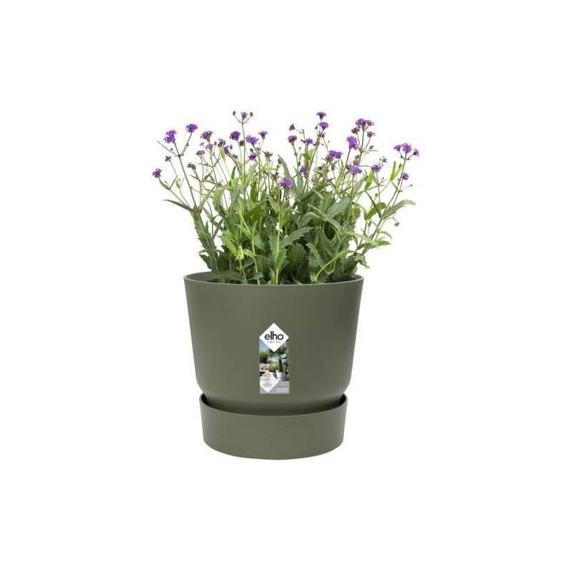 Elho - Elho Pot De Fleurs Rond Greenville 47 - Exterieur - O 47 X H 44,1 Cm - Vert Feuille - Image 4