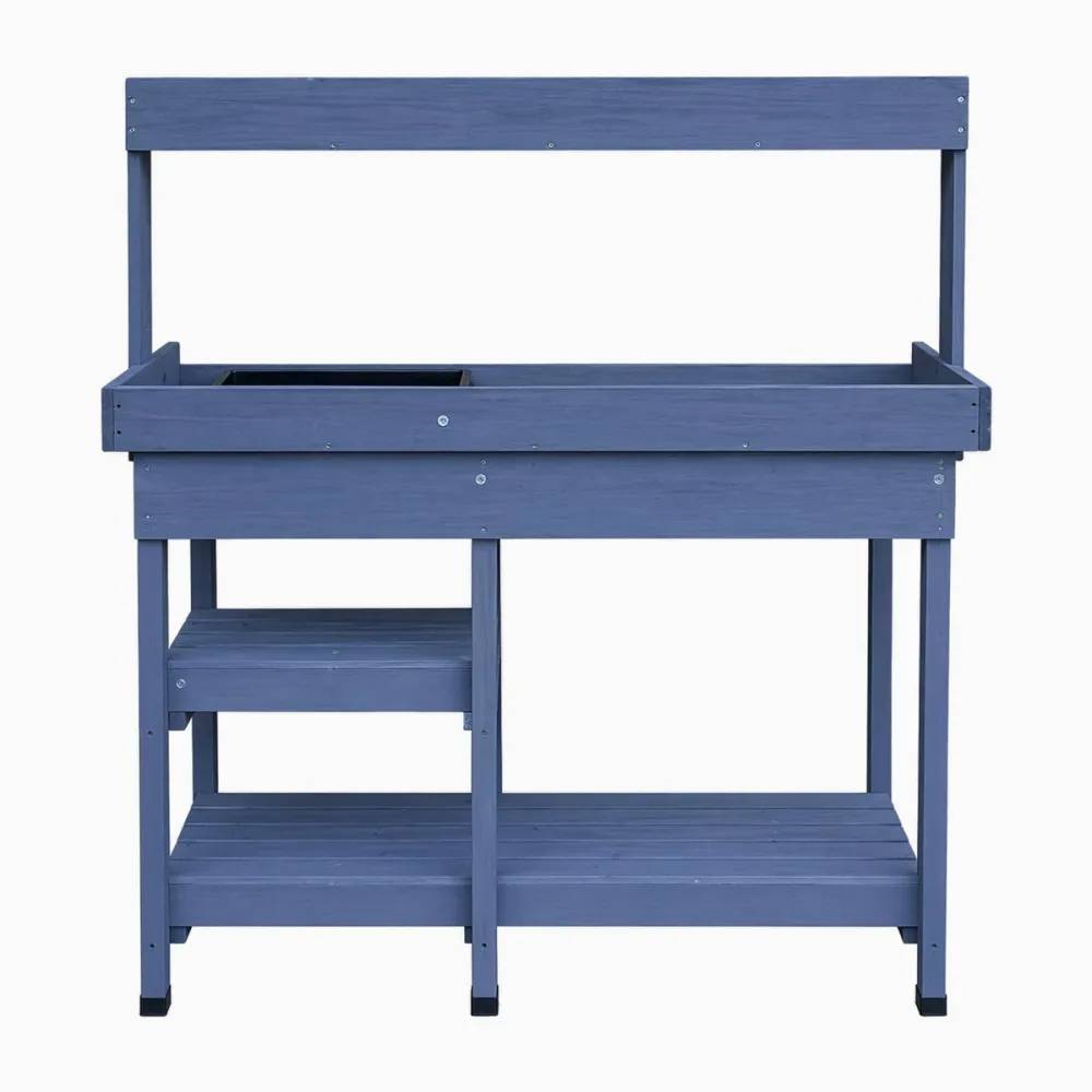 Table de rempotage en bois avec bac plastique - 114x46x120cm - Image 5