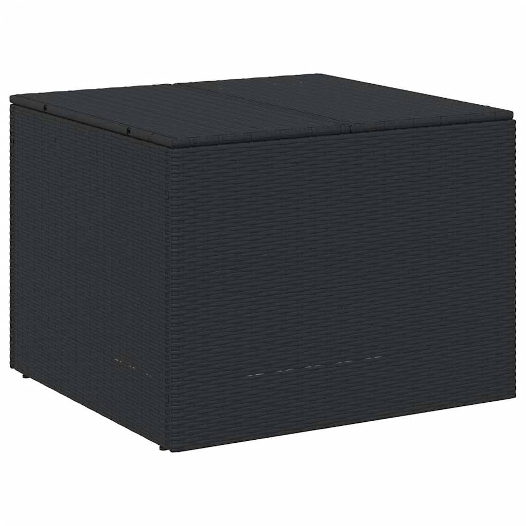 Coffre de Rangement Jardin 291L Résine Tressée Étanche pour Terrasse Noir 80x75x59 cm – ComfortXL Outdoor Living - Image 2