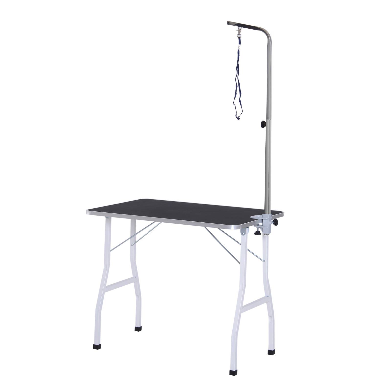 ComfortXL - Table de toilettage chien acier caoutchouc noir pliable avec sangles réglables pour coupe séchage et brossage - Image 2
