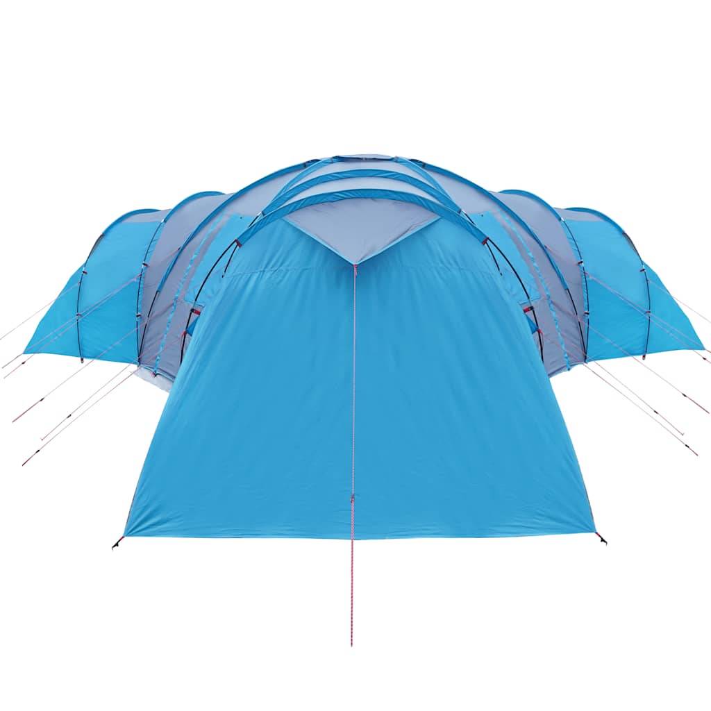 Grande Tente Familiale Dôme 12 Personnes Polyester Imperméable 3 Chambres pour Camping Bleu – ComfortXL Outdoor Living - Image 8