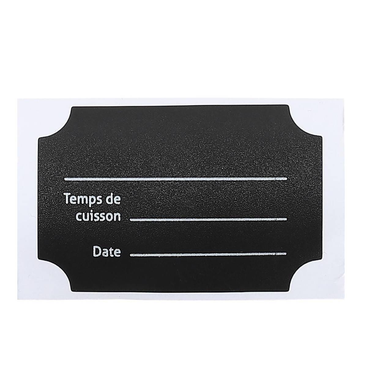 Cook Concept - Lot de 24 Étiquettes Bocaux "Cuisine" 7cm Noir - Image 1