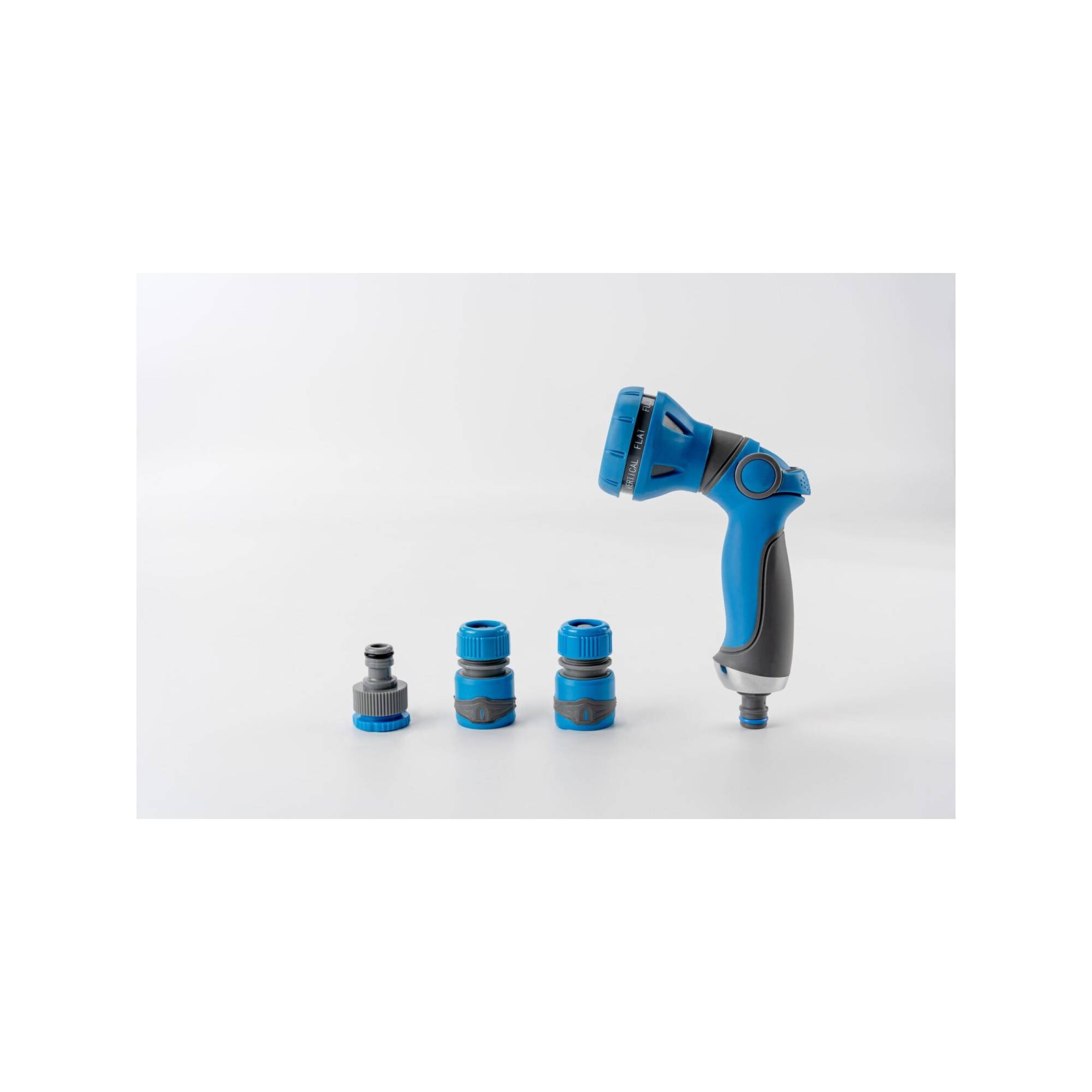 Pistolet d'arrosage et nettoyage - Suan - 8 jets - Kit complet avec raccords d'arrosage soft touch - Image 1