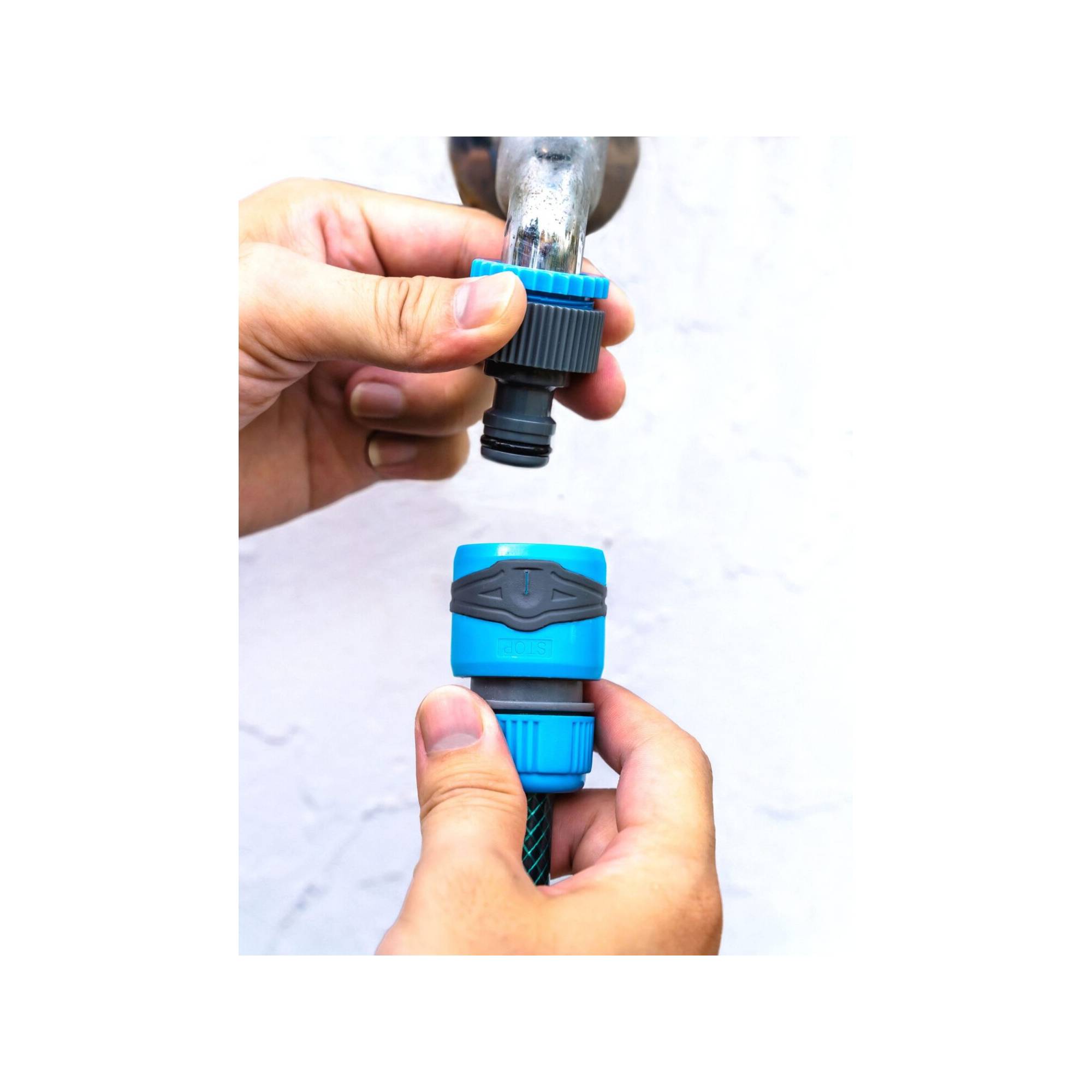 Pistolet d'arrosage et nettoyage - Suan - 8 jets - Kit complet avec raccords d'arrosage soft touch - Image 5