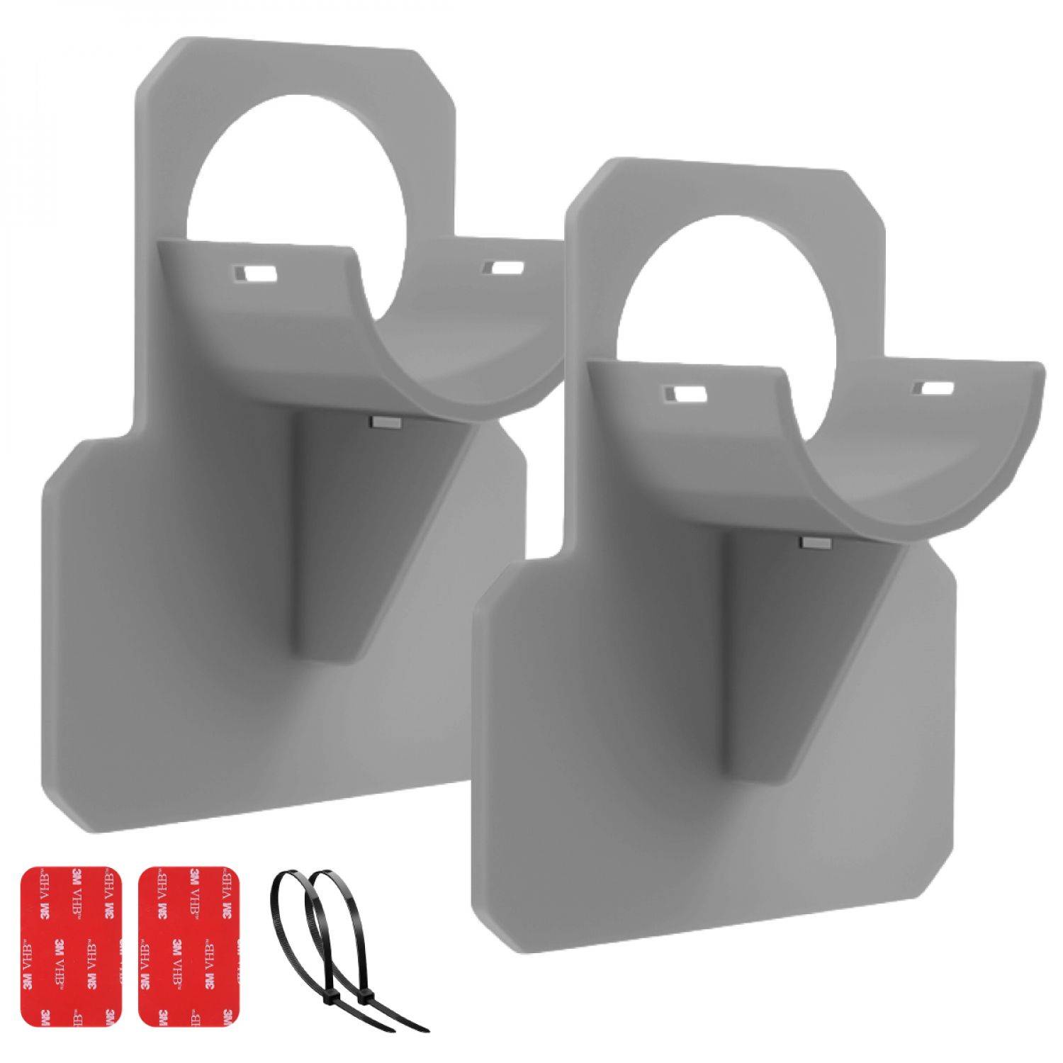 Linxor - Lot de 2 supports 38 mm pour tuyau de piscine - Gris - Linxor - Image 1