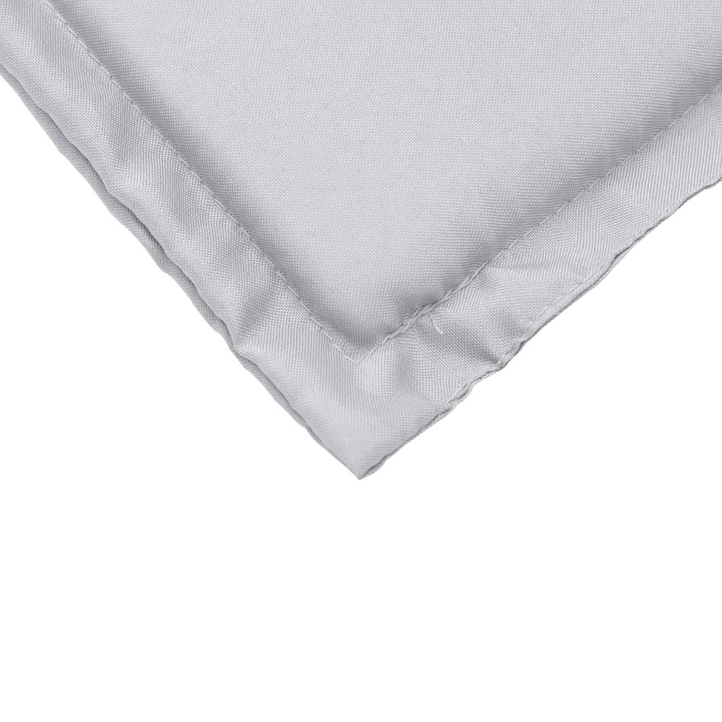 Lot de 2 coussins de siège de jardin polyester gris clair 45 x 45 x 2 cm - PANGIVO - Image 9