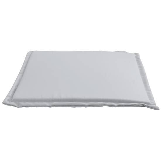 Lot de 2 coussins de siège de jardin polyester gris clair 45 x 45 x 2 cm - PANGIVO - Image 5
