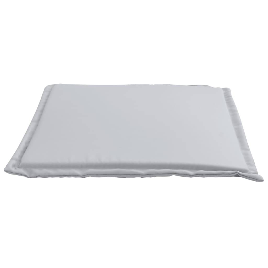 Lot de 2 coussins de siège de jardin polyester gris clair 45 x 45 x 2 cm - PANGIVO - Image 5