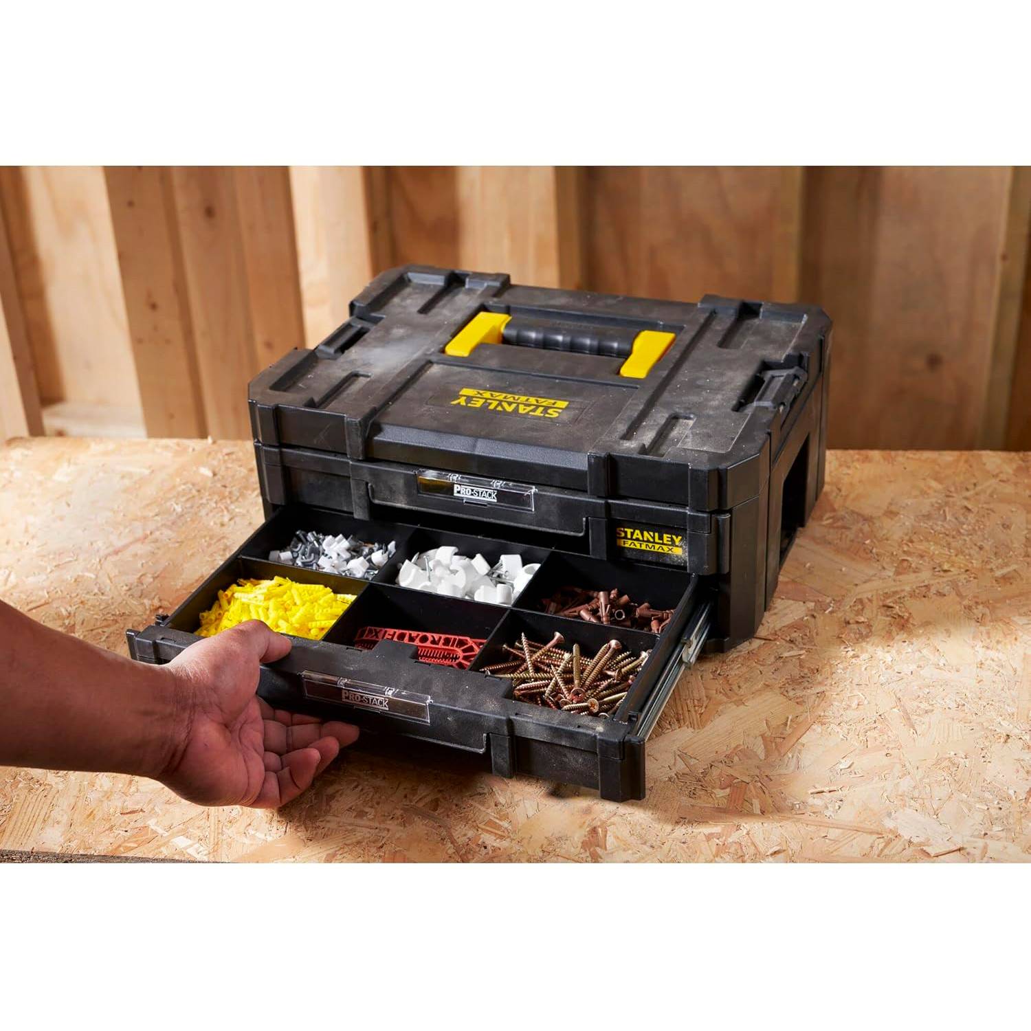 stanley - Mallette 2 Tiroirs - 44 x 33 x 17,6 cm - 7,5 kg - PRO-STACK FATMAX - STANLEY, FMST1-71969 - Image 3