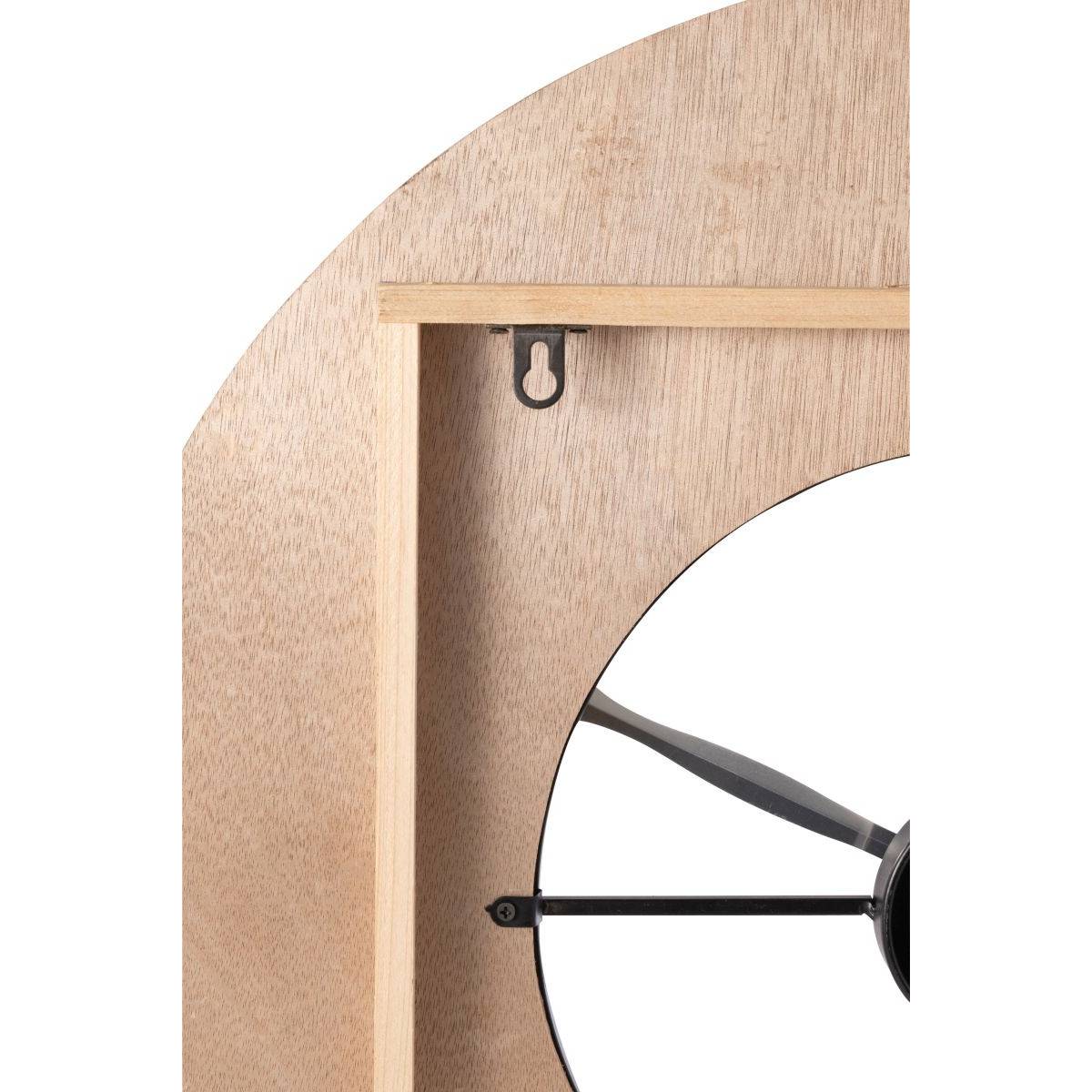 Horloge Murale Déco "Sodi" 60cm Naturel & Noir - Image 3