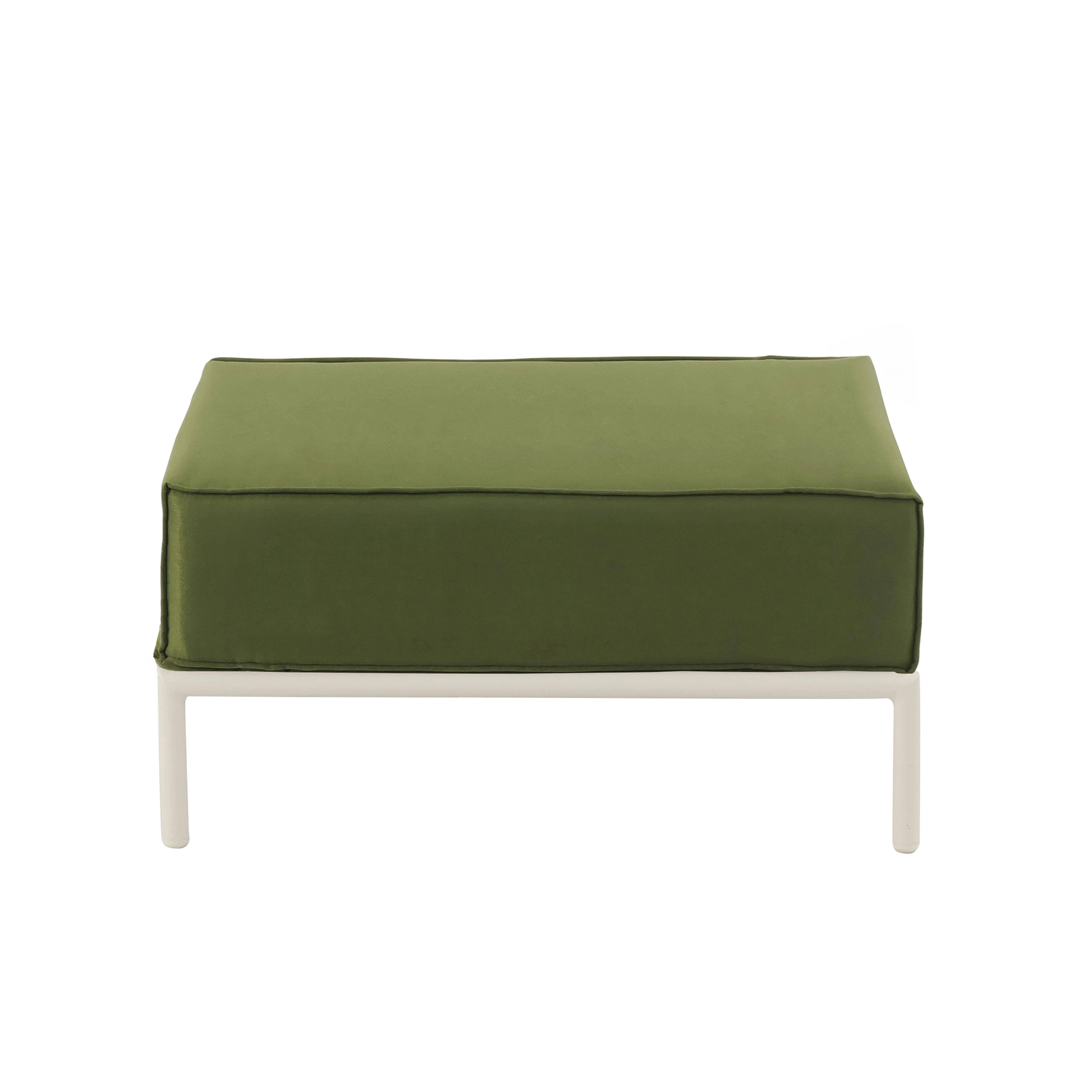 Oviala - Pouf pour salon de jardin modulable en tissu vert kaki Patio - Oviala - Image 5