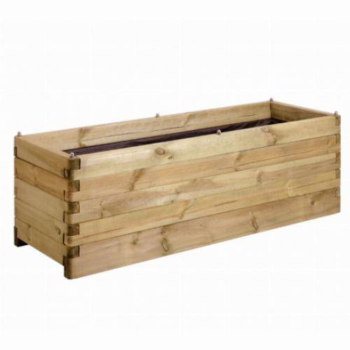 Jardipolys - Jardinière en bois OLÉA - 180 x 50 cm - Image 4
