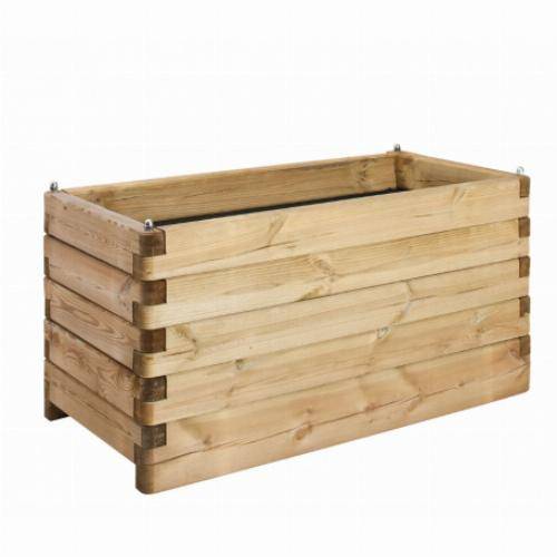 Jardipolys - Jardinière en bois OLÉA - 180 x 50 cm - Image 2