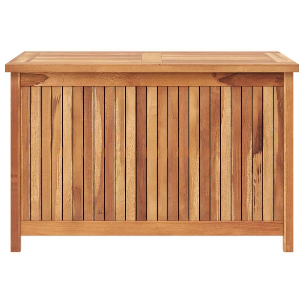 Coffre de jardin bois de teck naturel 90 x 50 x 58 cm - PANGIVO - Image 4