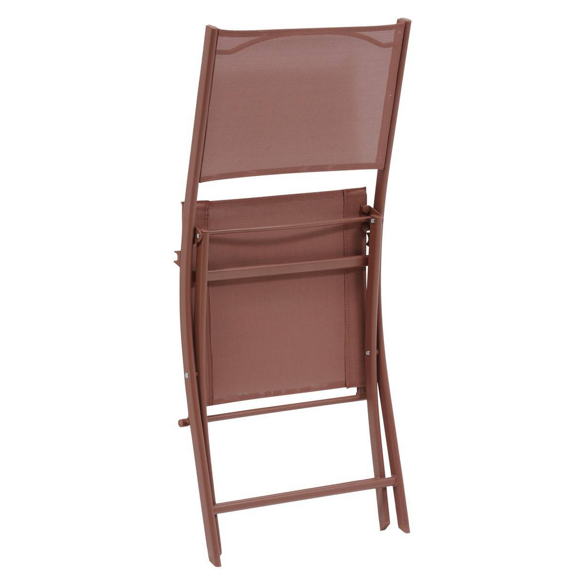 Hesperide - Lot de 4 chaises de jardin Modula pliables acajou Hespéride - Image 2