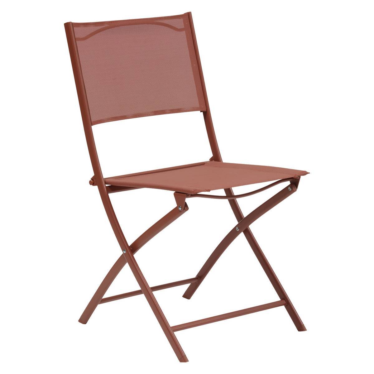 Hesperide - Lot de 4 chaises de jardin Modula pliables acajou Hespéride - Image 1