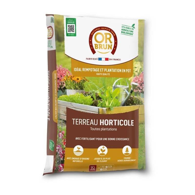 Or Brun - Terreau Horticole - Or Brun - Obrthor35n - 35 L