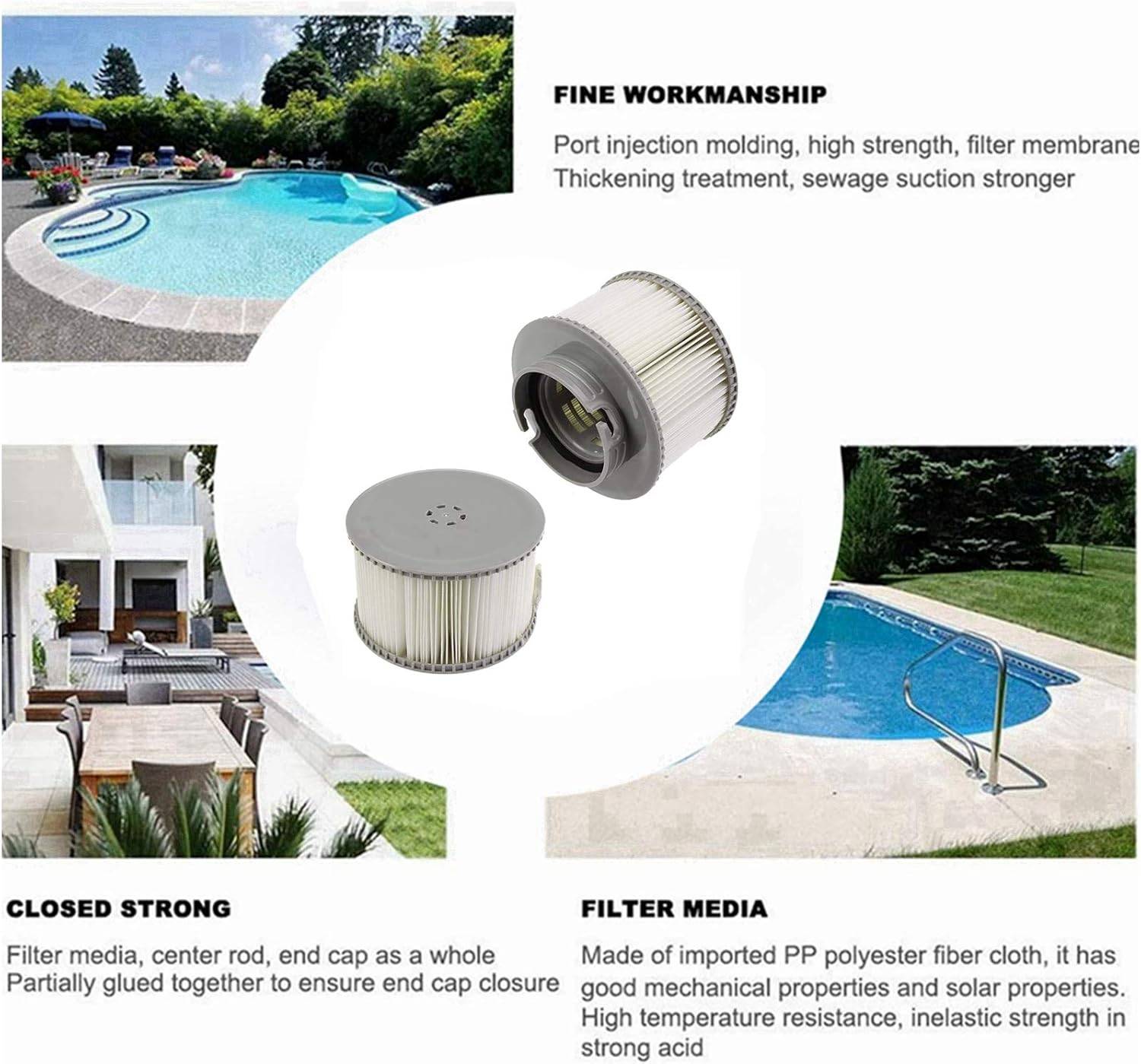 4 filtres de rechange pour spas MSPA FD2089 DtopbuyAge - Image 4