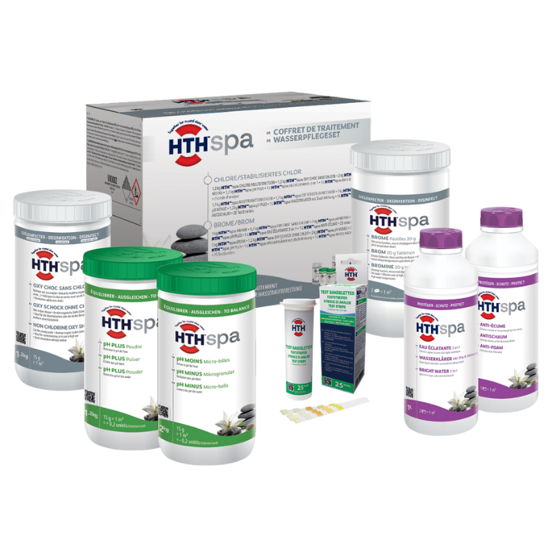 Kit complet de traitement au brome hth Spa - 5,4 kg + 2 l - Image 2