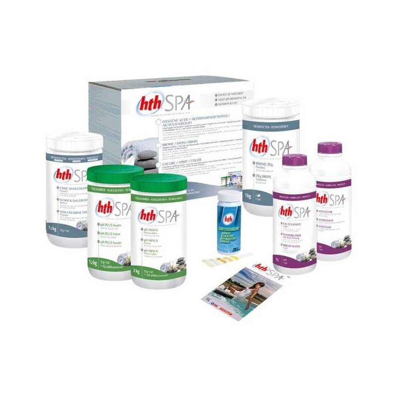 Kit complet de traitement au brome hth Spa - 5,4 kg + 2 l - Image 1