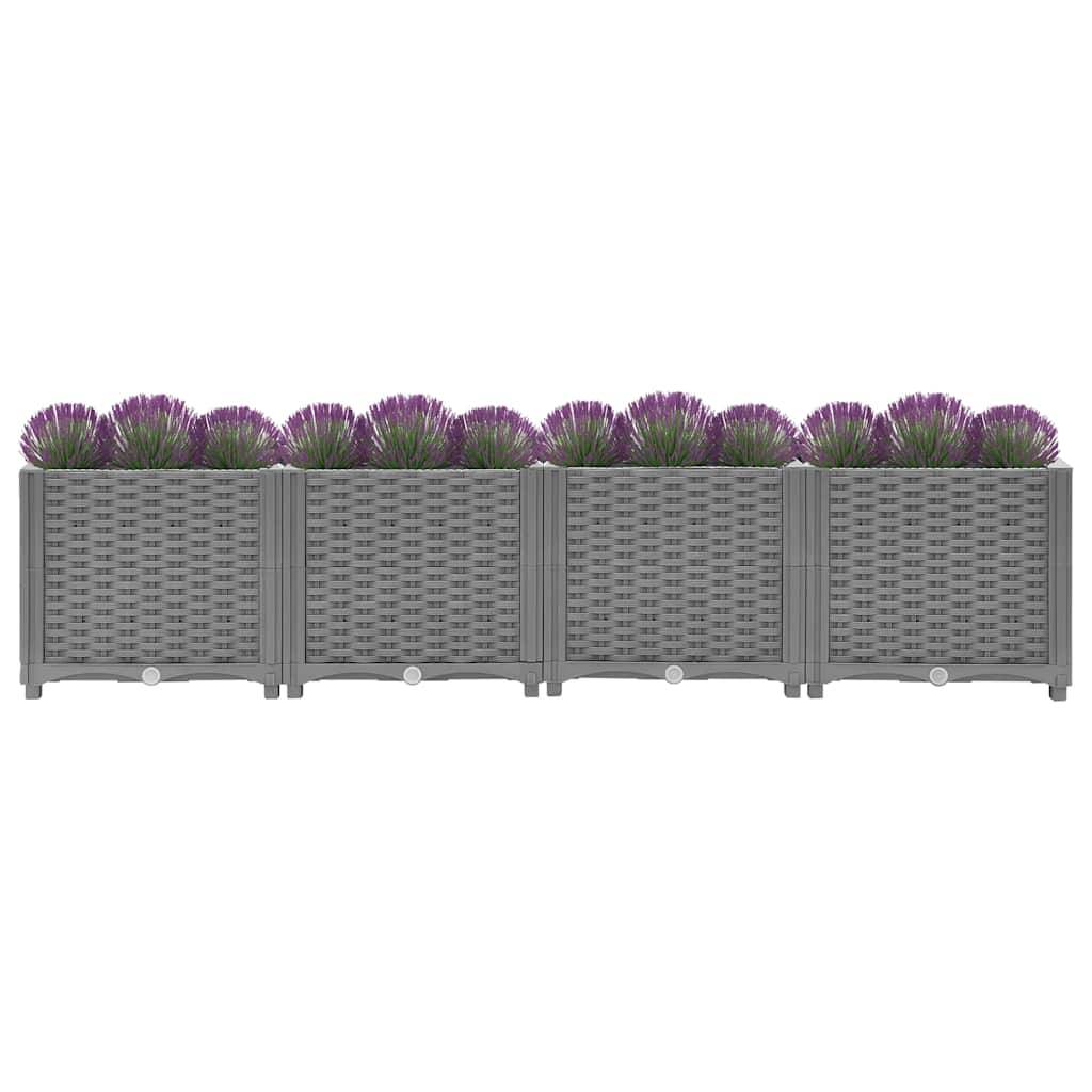 Prolenta Premium - Jardinière polypropylène gris  160 x 40 x 38 cm  - Prolenta premium p346.7 - Image 3