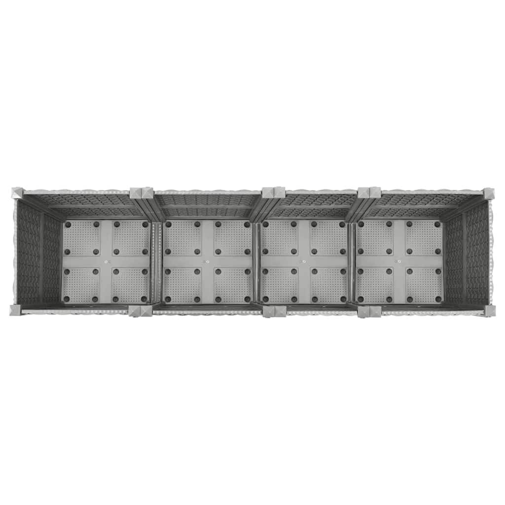 Prolenta Premium - Jardinière polypropylène gris 160 x 40 x 38 cm - Prolenta premium p346.7 - Image 6