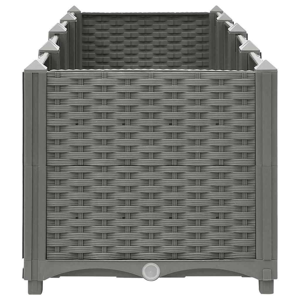 Prolenta Premium - Jardinière polypropylène gris  160 x 40 x 38 cm  - Prolenta premium p346.7 - Image 5