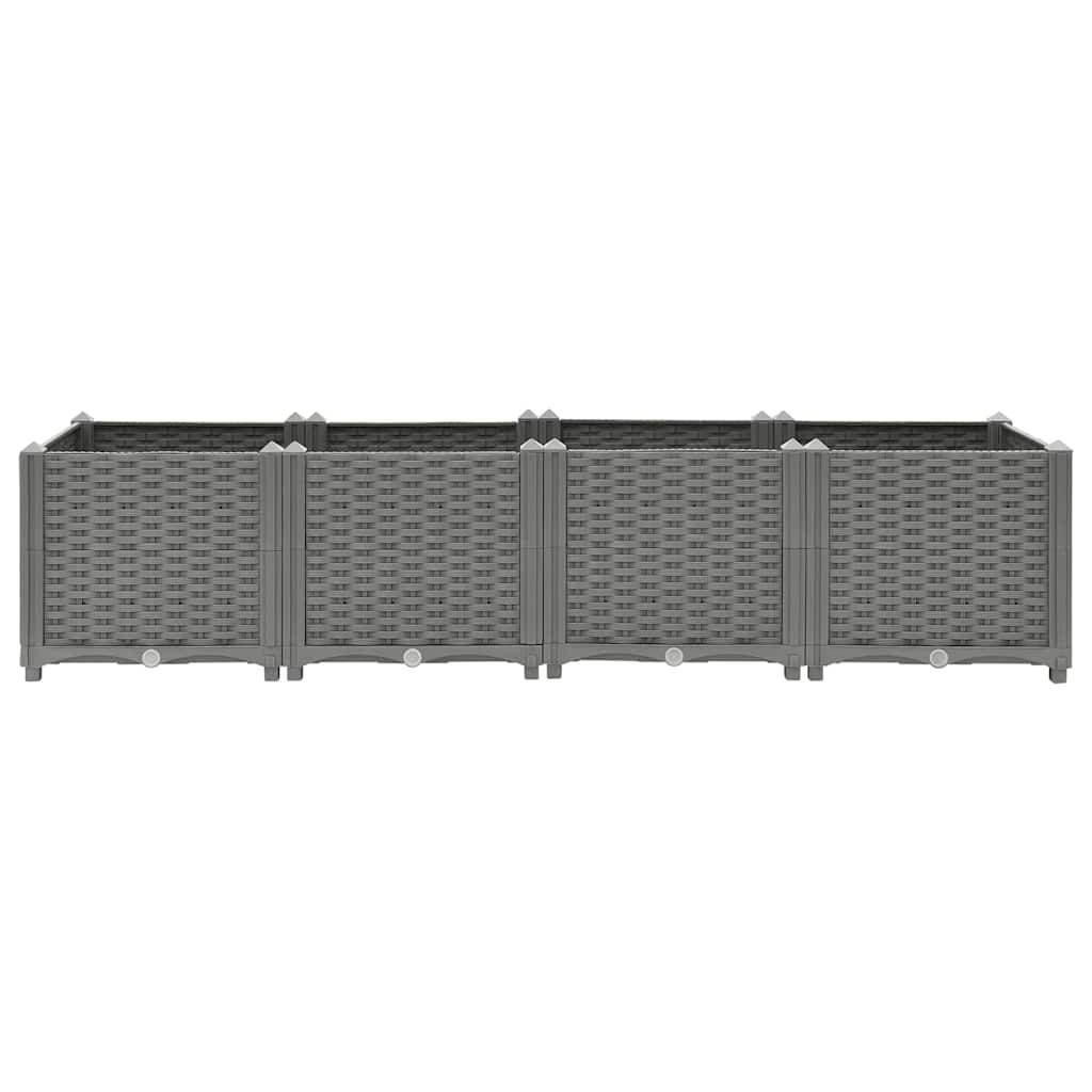 Cadre Polypropylène Jardibric 40x40cm - Structure Extérieur Robuste - Gris - Aménagement Jardin Structure Aménagement Jardin