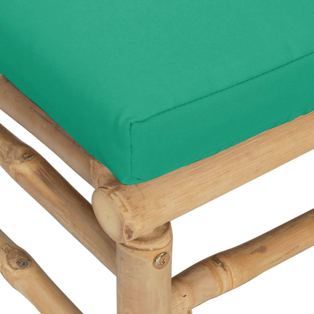 ComfortXL - Canapés d'Angle Jardin Bambou 2 pcs Coussins Vert Modulables – ComfortXL Outdoor Living - Image 5