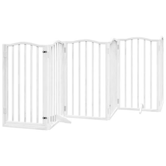Barrière pour chien bois blanc 750 x 30 x 90 cm - PANGIVO - Image 4