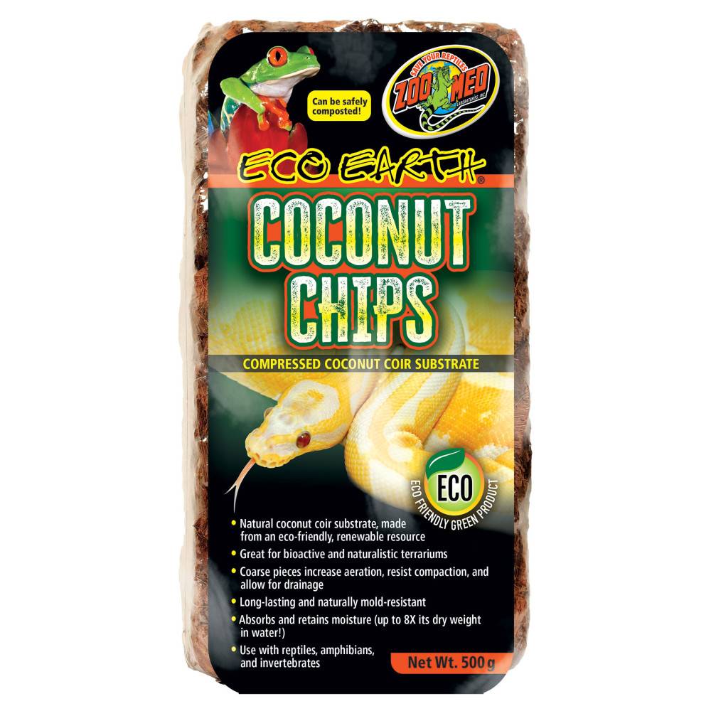 Zoomed - Nouveaux chips de noix de coco Eco Earth 500 gr, pour substrats reptiles - Image 1