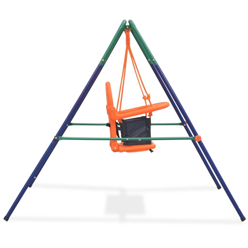 Helloshop26 - Balançoire pour enfants avec harnais de sécurité orange - Image 3