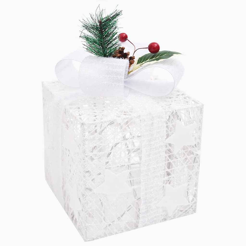 3 pcs Boîtes-cadeaux de Noël décoratives - Décoration Pour Noël Extérieur Intérieur-JU11975 - Image 7