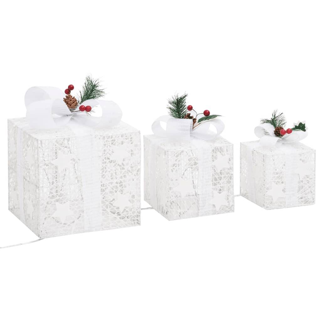 3 pcs Boîtes-cadeaux de Noël décoratives - Décoration Pour Noël Extérieur Intérieur-JU11975 - Image 5