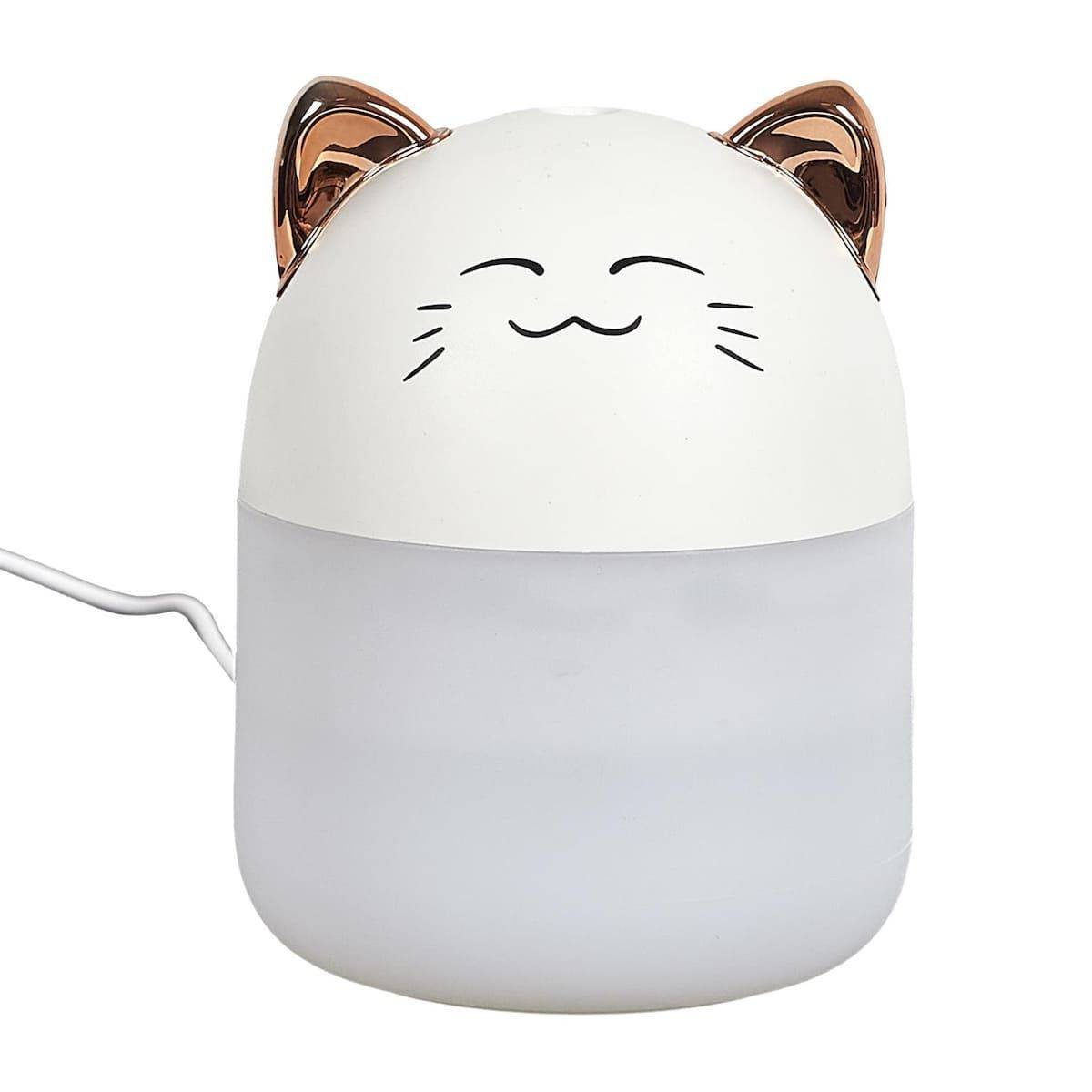 Diffuseur de parfum d'ambiance led en forme de chat kawaii (200 ml) avec couleurs changeantes - - Image 1