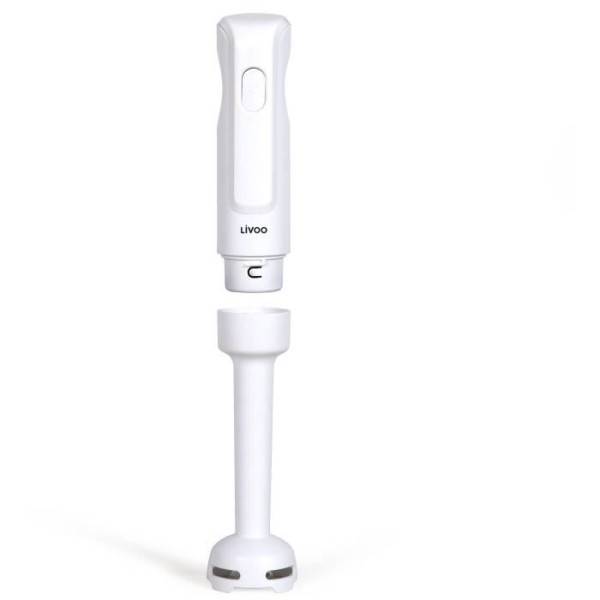 Livoo - Mixeur Electrique  plongeant - LIVOO - 300 W - 2 lames inox - 1 vitesse - Blanc - Image 2