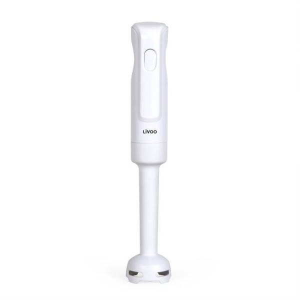 Livoo - Mixeur Electrique  plongeant - LIVOO - 300 W - 2 lames inox - 1 vitesse - Blanc - Image 1