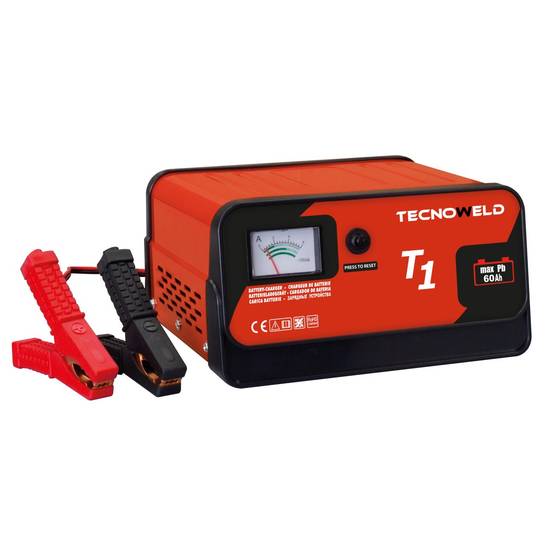Chargeur de batterie TEC 1- 12V - Chargeur batterie Auto jusqu'à 40 Ah-Protection thermique Tecnoweld - Image 1