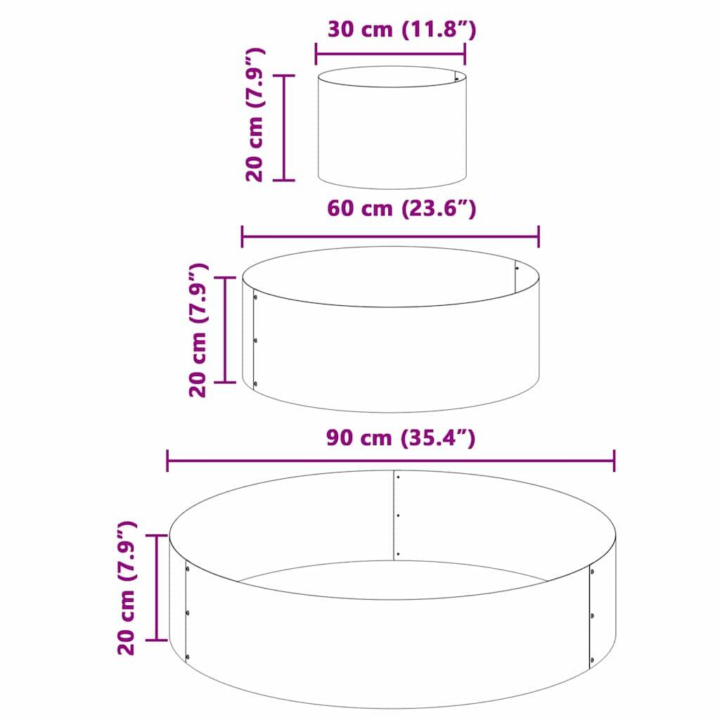 Maison Chic - Cache-pot, Pot De Fleurs Argent 90 x 90 x 20 cm Acier inoxydable g355 - Image 5