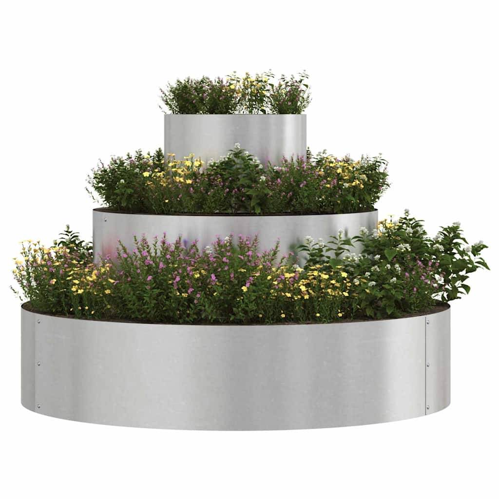 Maison Chic - Cache-pot, Pot De Fleurs Argent 90 x 90 x 20 cm Acier inoxydable g355 - Image 2
