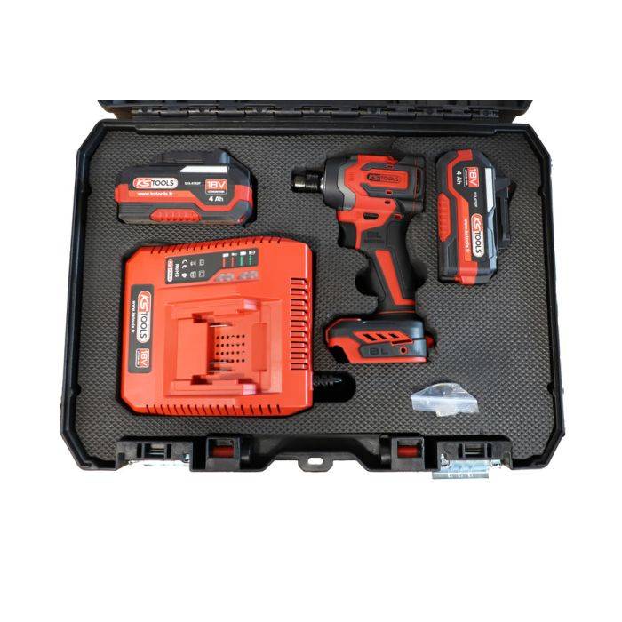 Coffret visseuse à chocs porte-embouts 1/2'' 18V 230 Nm - KSTOOL - avec 2 batteries 18V 4Ah - chargeur - coffret - 515.4745F - Image 8