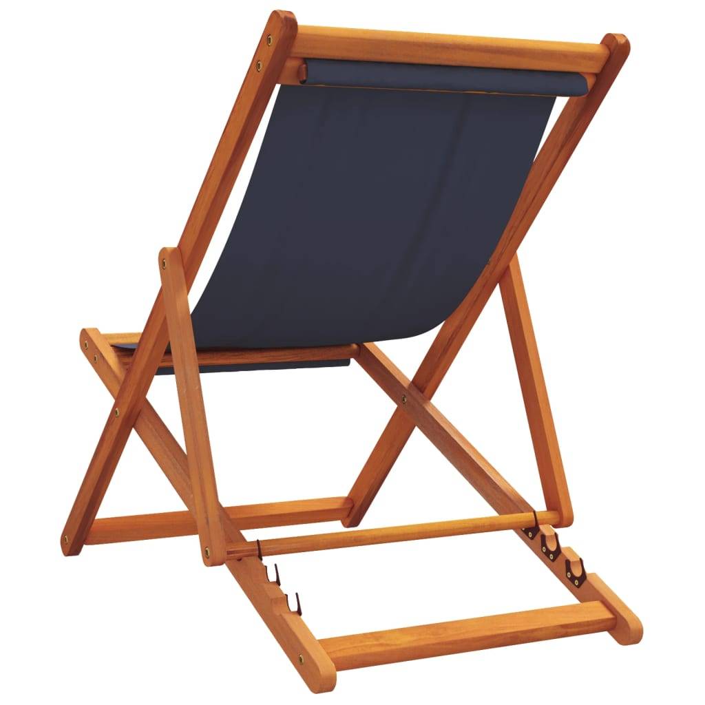 Maison Chic - lot de 2 Chaises de plage pliables - Bain de soleil - Transat bleu tissu HL274 - Image 6