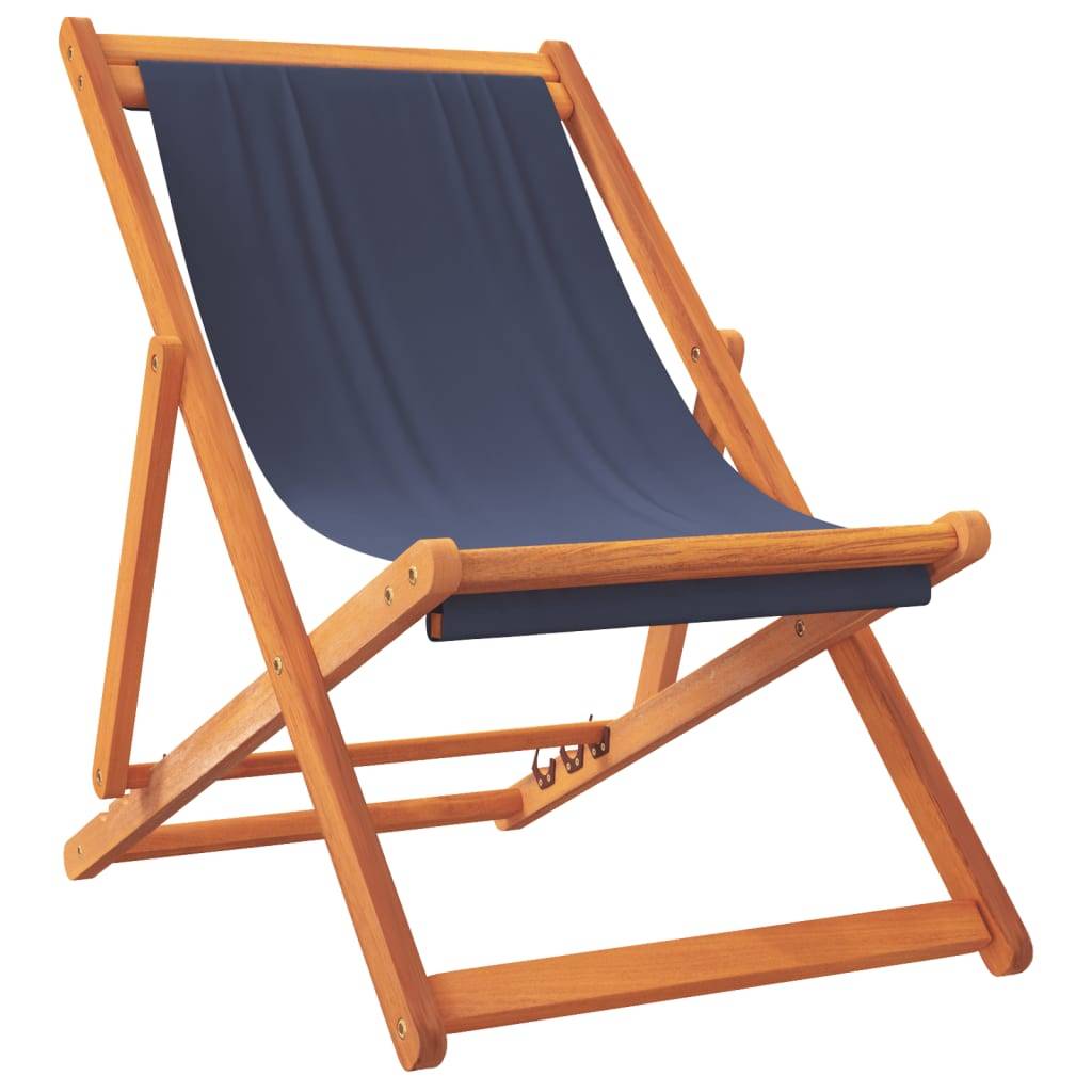 Maison Chic - lot de 2 Chaises de plage pliables - Bain de soleil - Transat bleu tissu HL274 - Image 3