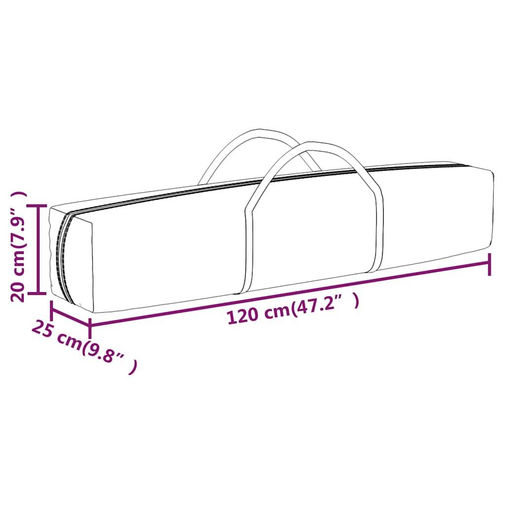 Tente de réception pliable acier et tissu Oxford taupe 197.5 x 197.5 x 234 cm - PANGIVO - Image 10