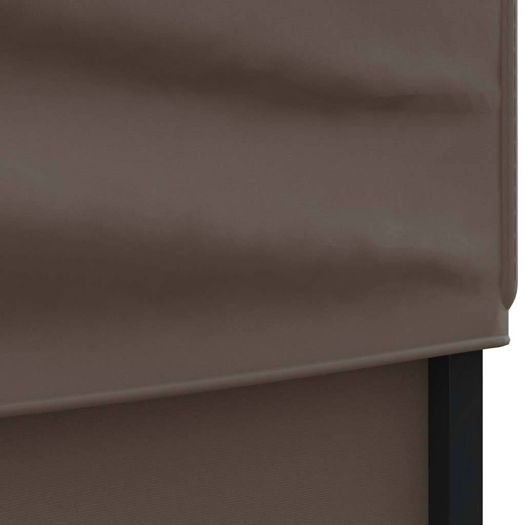 Tente de réception pliable acier et tissu Oxford taupe 197.5 x 197.5 x 234 cm - PANGIVO - Image 6